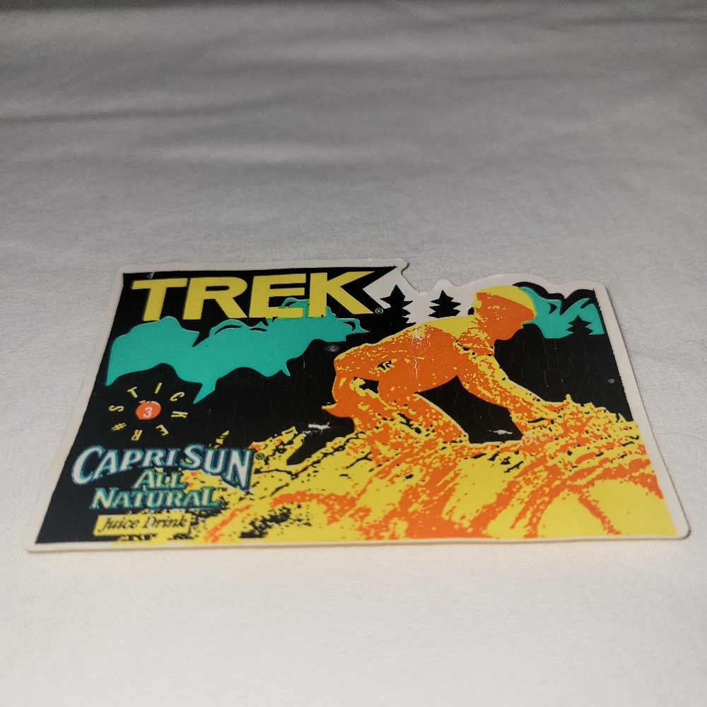 "Trek Capri Sun all natural"  Sticker/Decal New Old Stock
